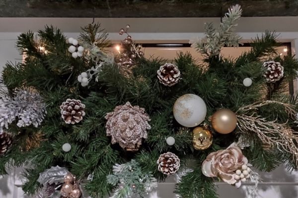 Ozdoba świąteczna w DPS w Lubuczewie.