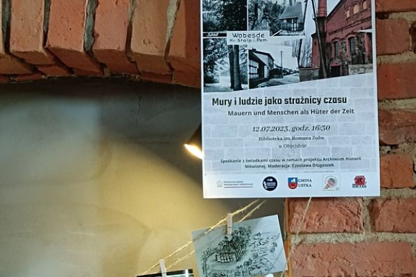 Plakat z informacją o spotkaniu.