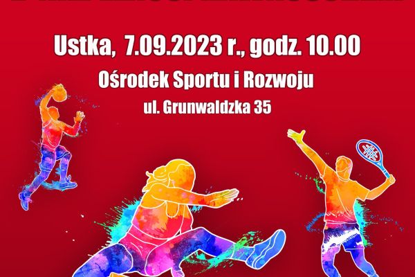 plakat informacyjny o spartakiadzie.