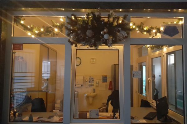 Boźonarodzeniowy wystój Domu - ozdoba okna..