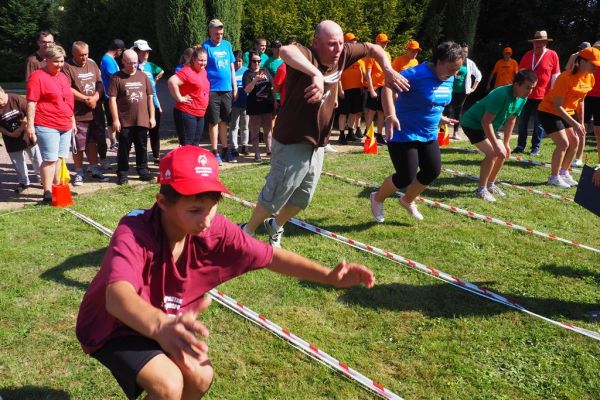 Uczestnicy w konkurencji skoku w dal.