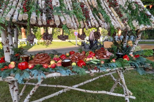 Paśnik owocowo - warzywny z kiełbaską z dzika.