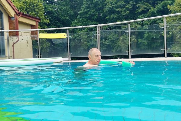 Mieszkaniec w wodzie.