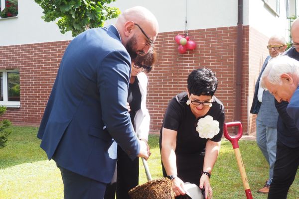 Władza sadzi drzewko.